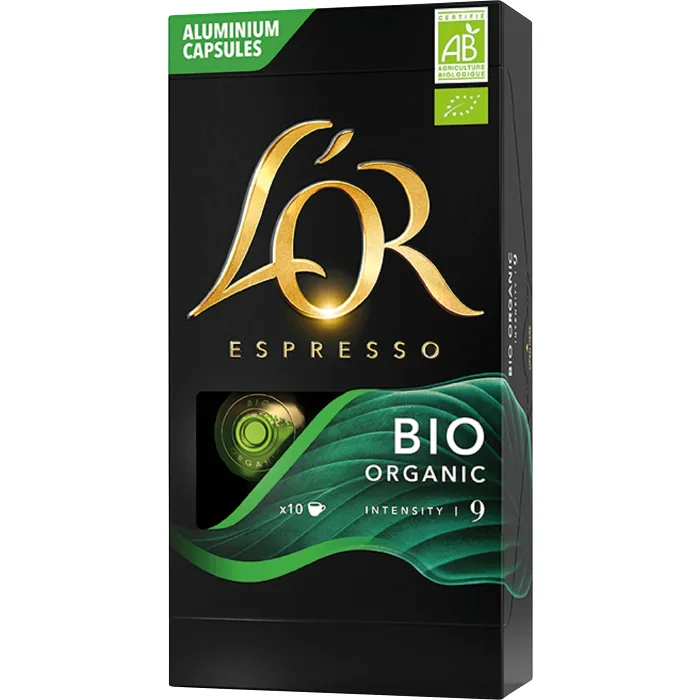 Kaffekapslar Espresso 9 Organic 10-p L'Or