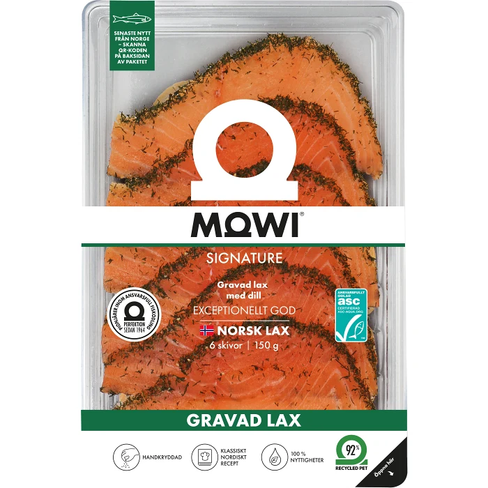 Lax Gravad Skivad 150g Mowi