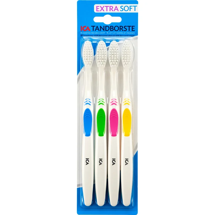 Tandborste Extra Mjuk 4-p ICA