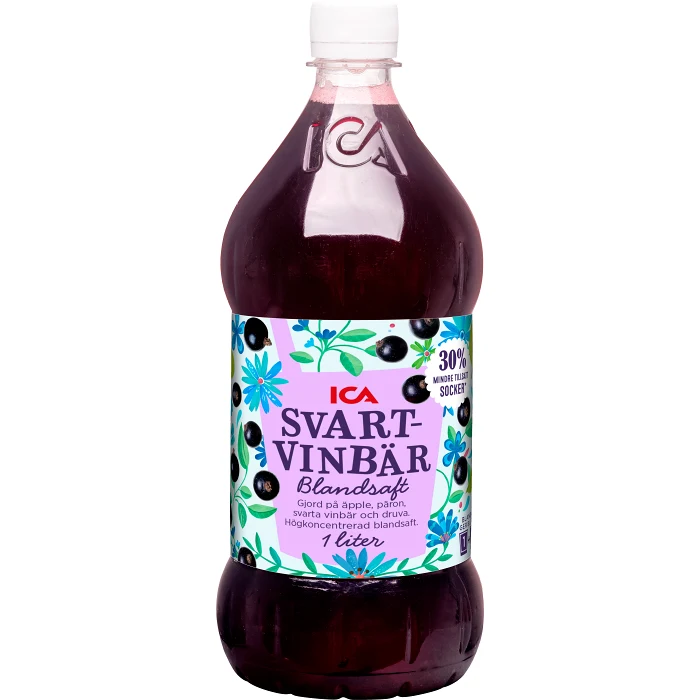 Blandsaft Svartvinbär Högkoncentrerat 1l ICA
