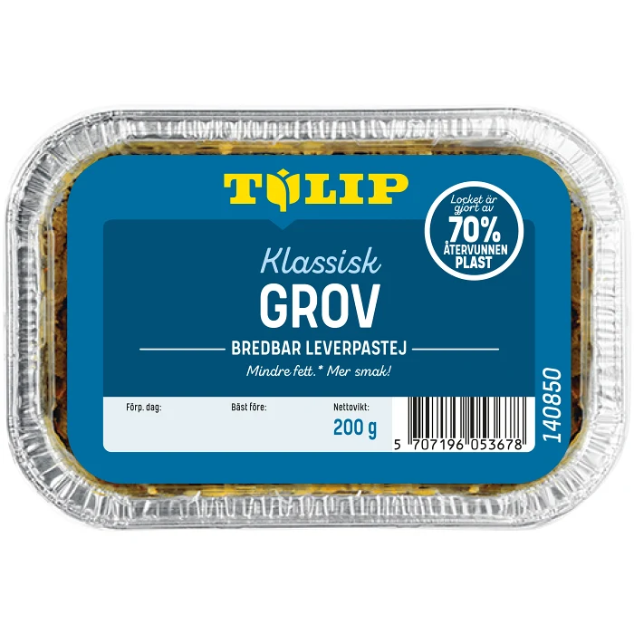 Leverpastej Klassisk Grov 200g Tulip