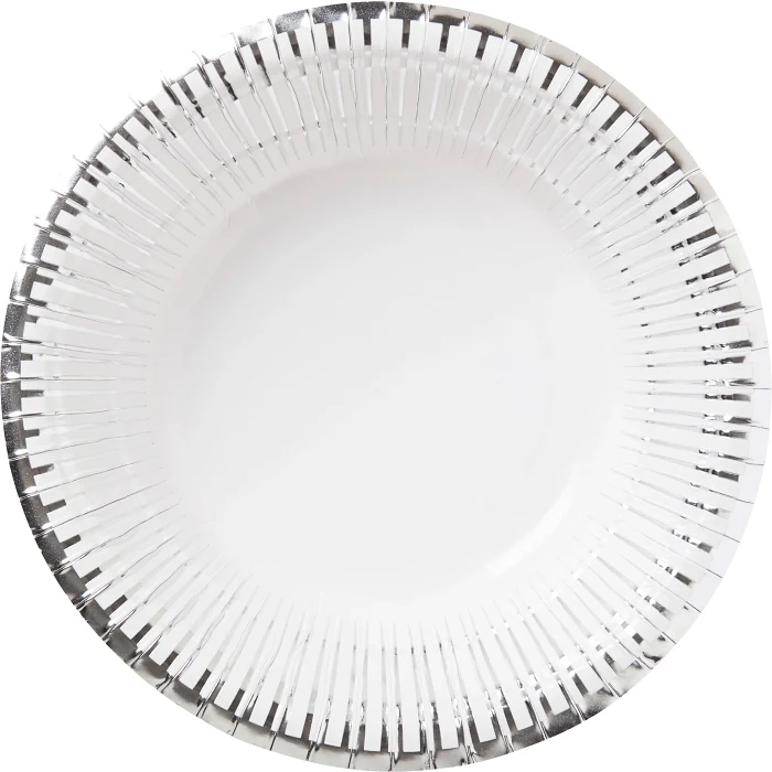 Djup tallrik silver 18cm 8-p ICA
