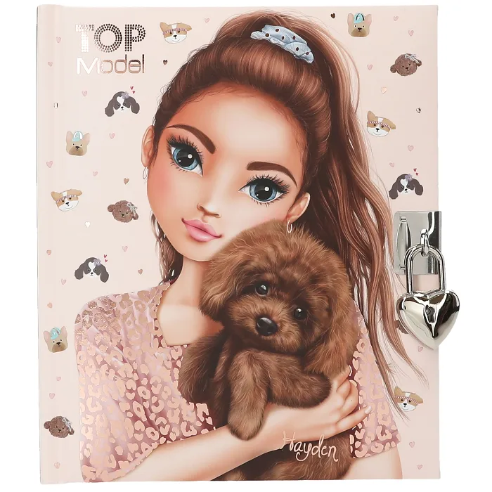 TOPModel Dagbok m. hjärtlås DOGGY