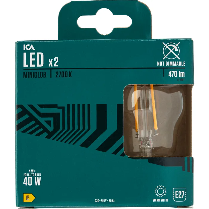 LED Miniglob E27 470lm(40W) 2p ICA
