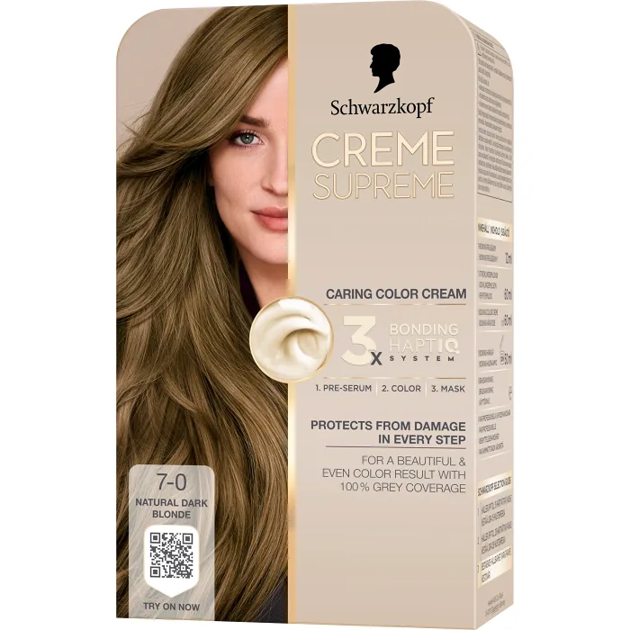 Hårfärg 7-0 Natural Dark Blonde 1-p Creme Supreme