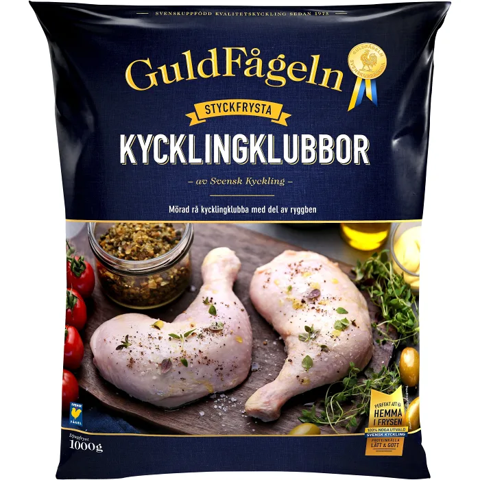 Kycklingklubbor Fryst 1kg Guldfågeln