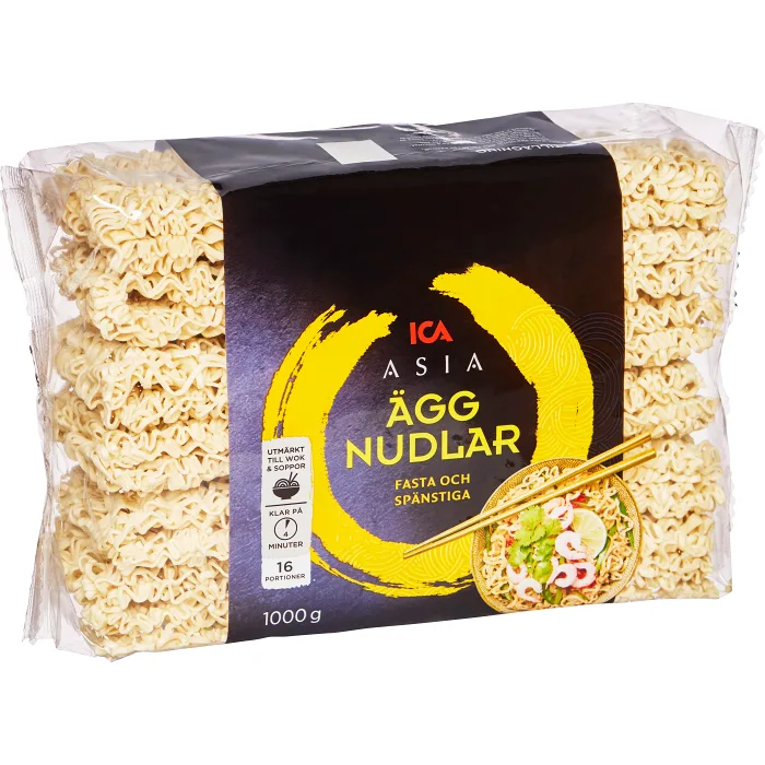 Äggnudlar 1000g ICA Asia