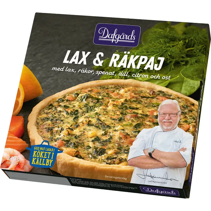 Lax & räkpaj Fryst 240g Dafgårds
