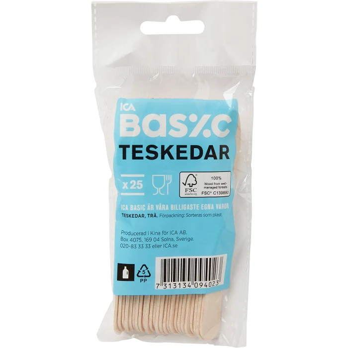 Tesked Trä 25-p ICA Basic