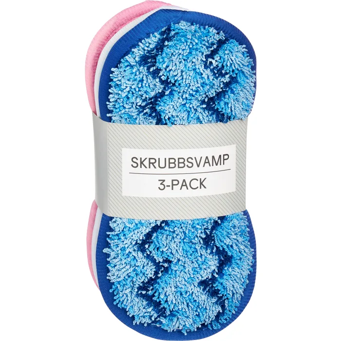 Skrubbsvamp mikrofiber 3-p