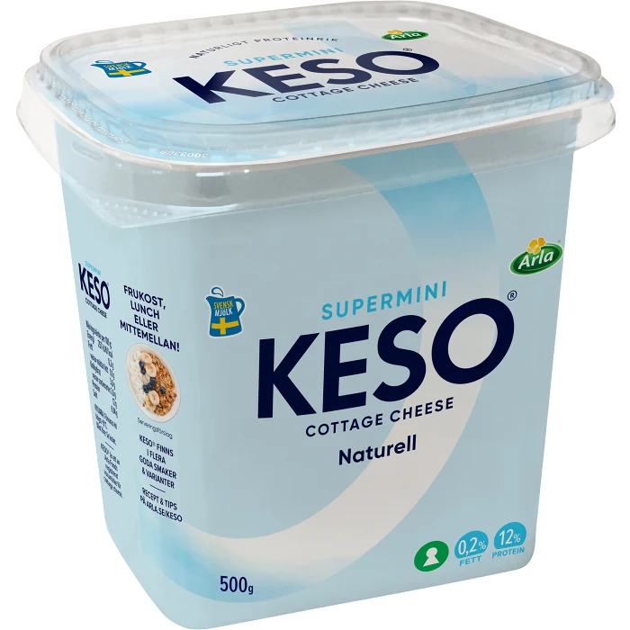 Cottage Cheese Supermini 0,2% 500g KESO®