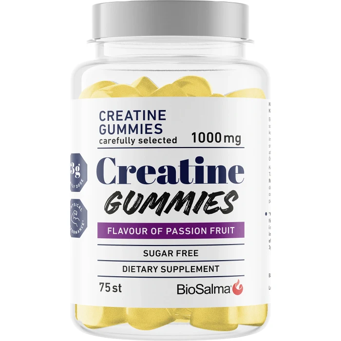Creatine Gummies Passion Fruit 1000mg  BioSalma