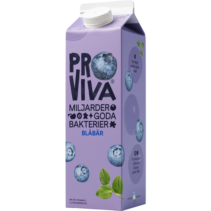 Fruktdryck Blåbär 1000ml Proviva