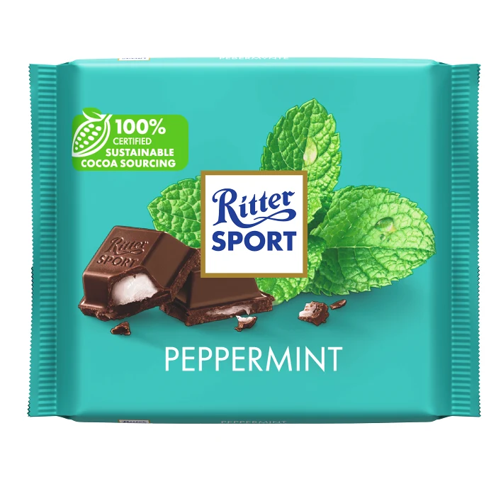 Chokladkaka Peppermint 100g Ritter Sport