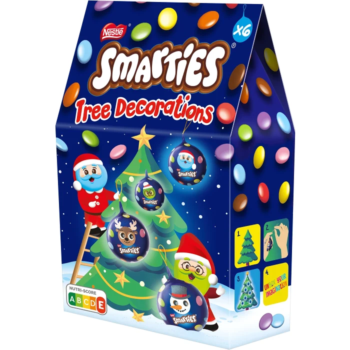 Chokladbox Smarties Tree Decoration 111g Nestle