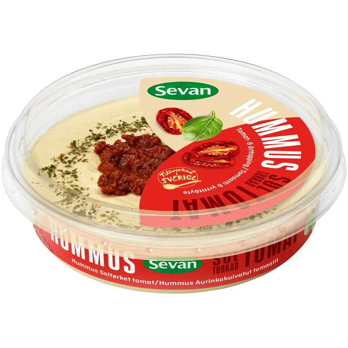 Hummus Soltorkade Tomatar 275g Sevan