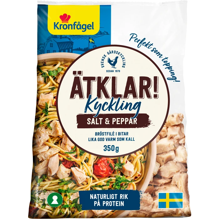 Kycklingbitar Färska Ätklara Salt/Peppar 350g Kronfågel
