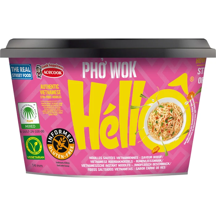 Hello Pho wok biff 76g Acecook
