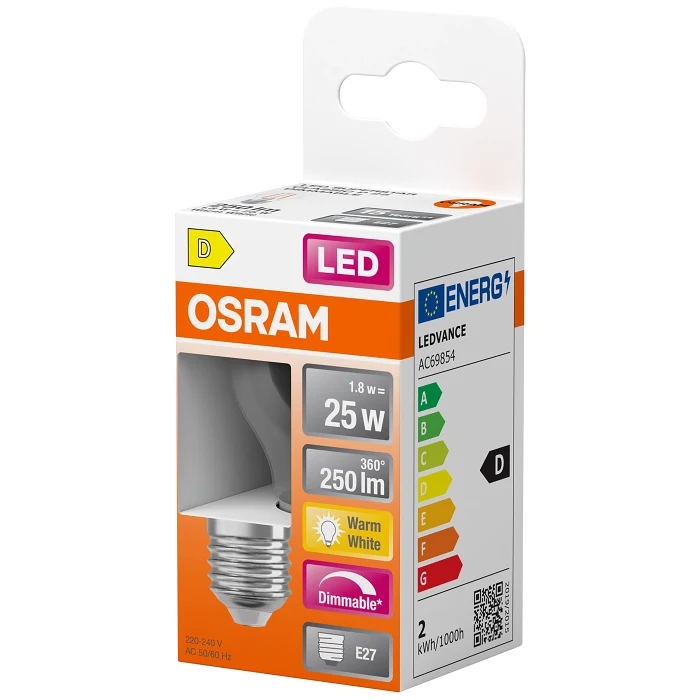 LED Klot E27 250lm(25W) Dimbar Osram