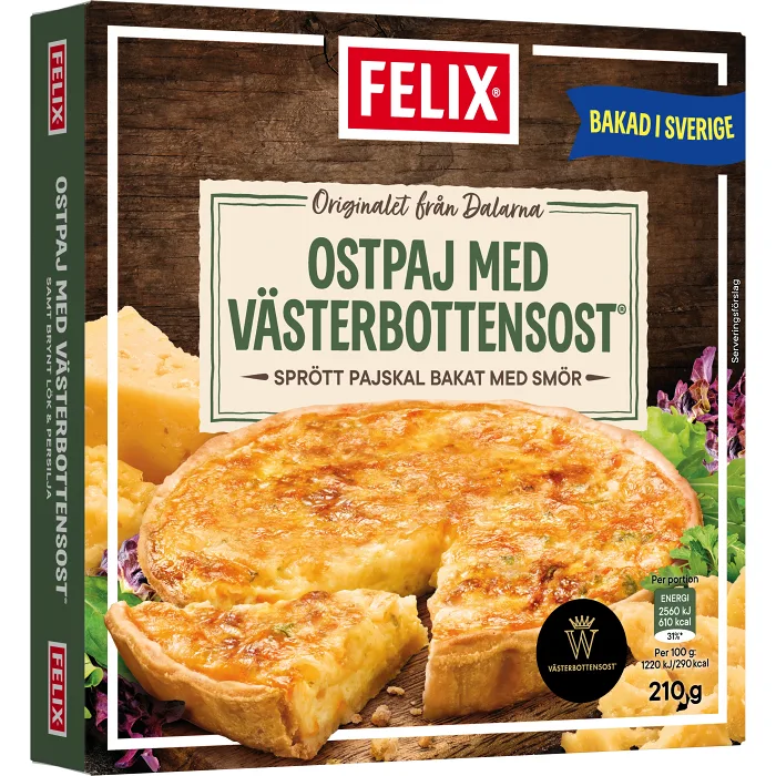 Västerbottensostpaj 210g Felix