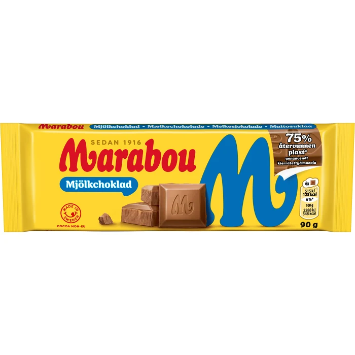 Chokladkaka Mjölkchoklad 90g Marabou