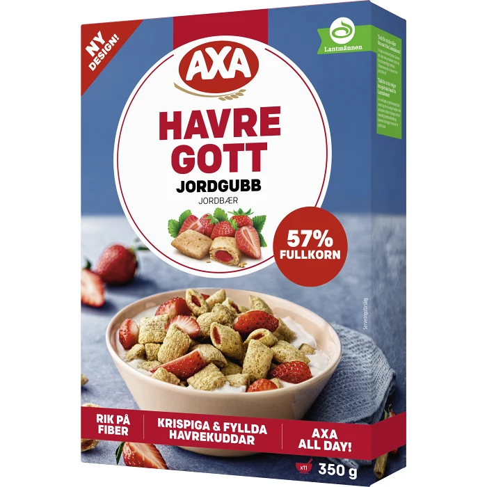 Flingor Havregott jordgubb 350g AXA