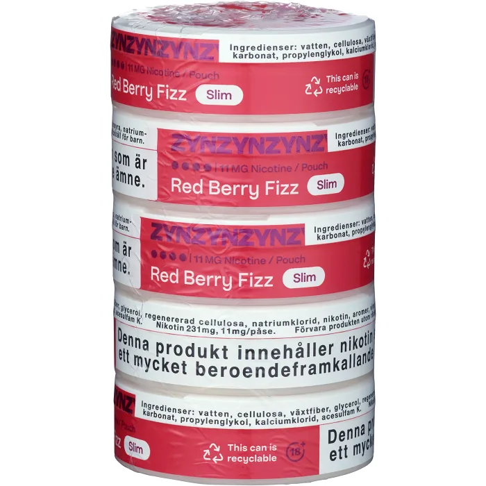 ZYN Red Berry Fizz Slim S4 5xStock
