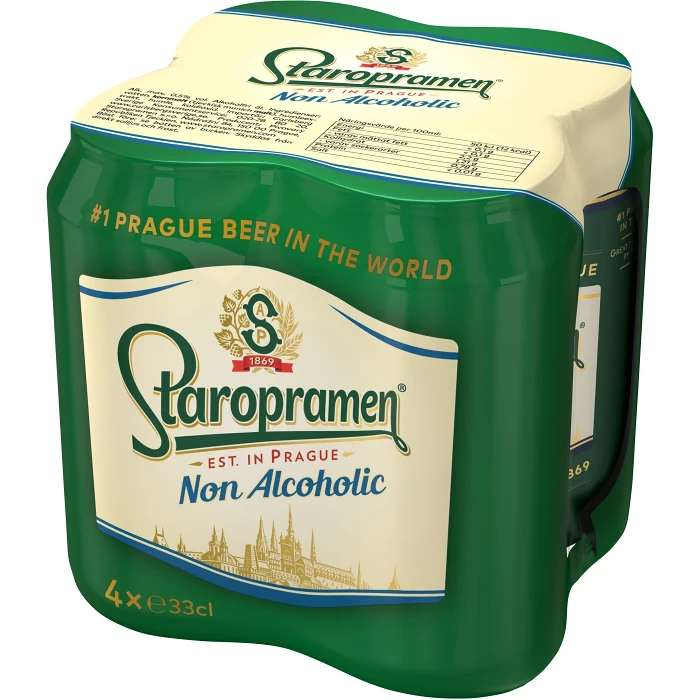 Öl Alkoholfri 33cl 4-p Staropramen