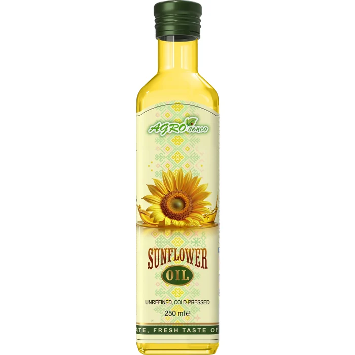 Solrosolja oraffinerad 250ml Agro Senco