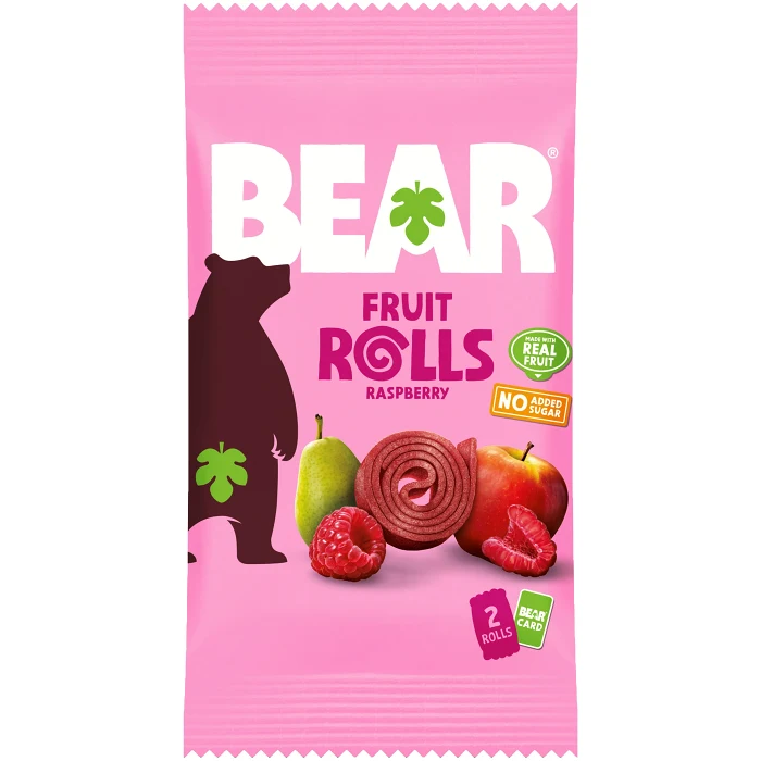 Fruktrullar Hallon 20g Bear