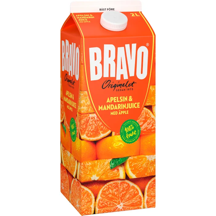 Juice Apelsin Äpple & Mandarin 2l Bravo