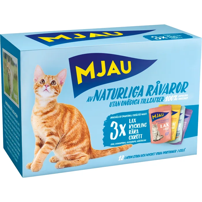 Kattmat Blandade smaker ca 1kg Mjau