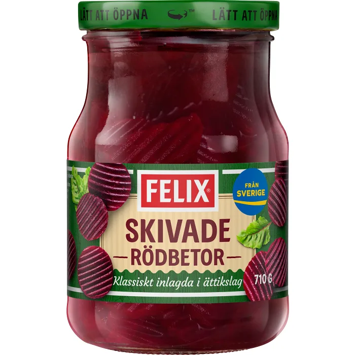 Skivade Rödbetor 710g Felix