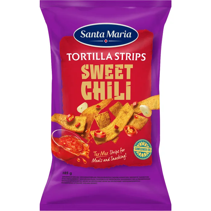 Tortilla Strips Sw 185g Santa Maria