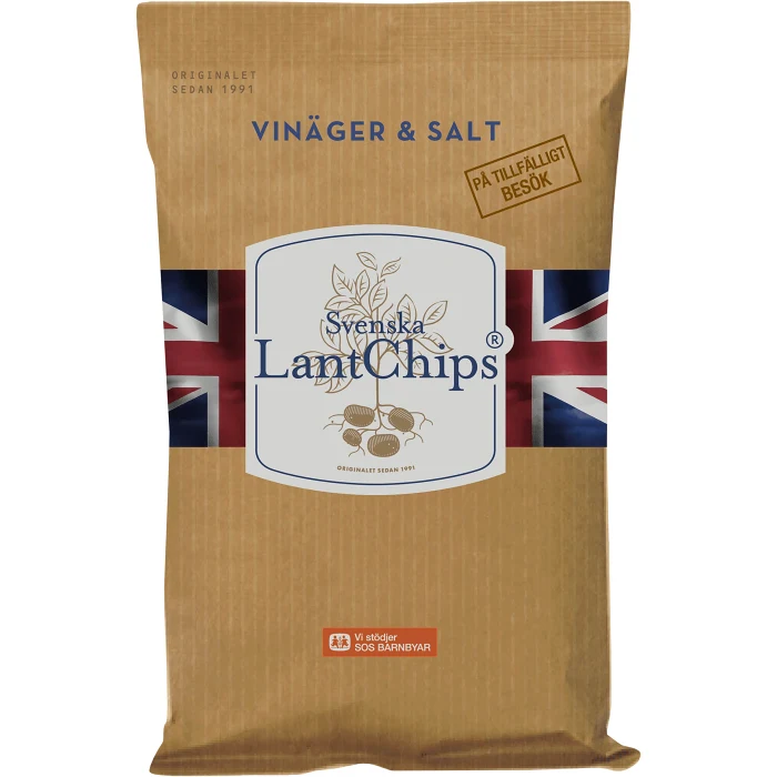 Chips Vinäger & Salt 200g Svenska LantChips