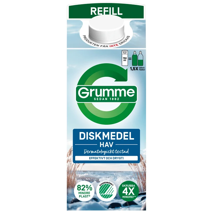 Handdiskmedel Hav refil 750 Milliliter Grumme