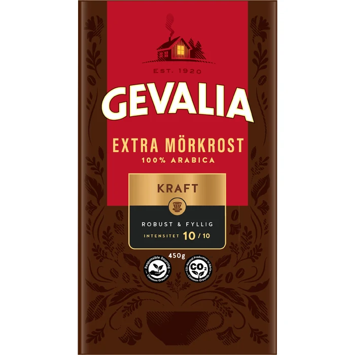 Kaffe Kraft Extra Mörkrost 450g Gevalia