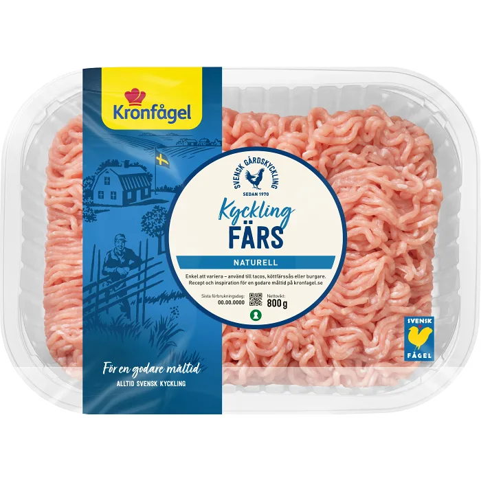 Kycklingfärs 800g Kronfågel