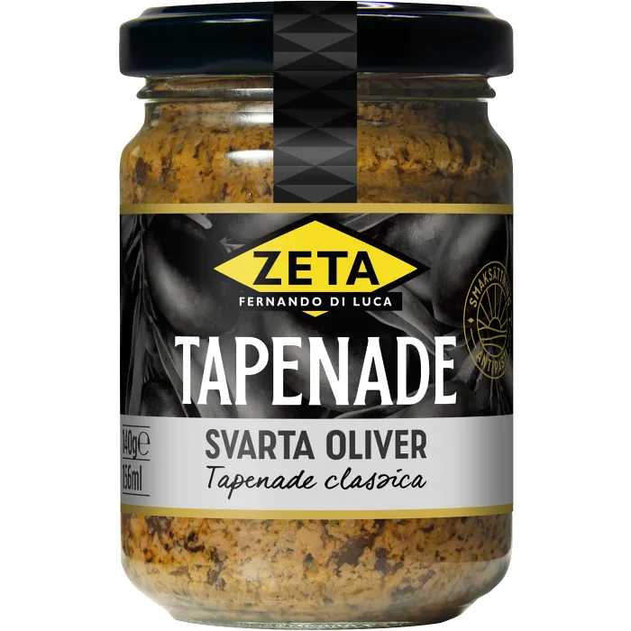 Tapenade av Oliver Svarta 140g Zeta