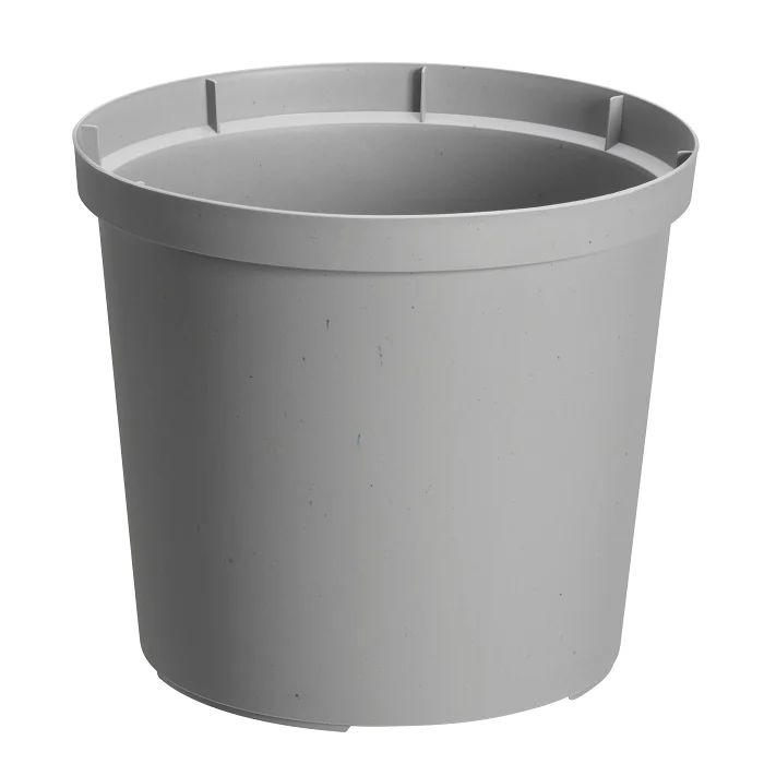 Plastkruka grå 14cm