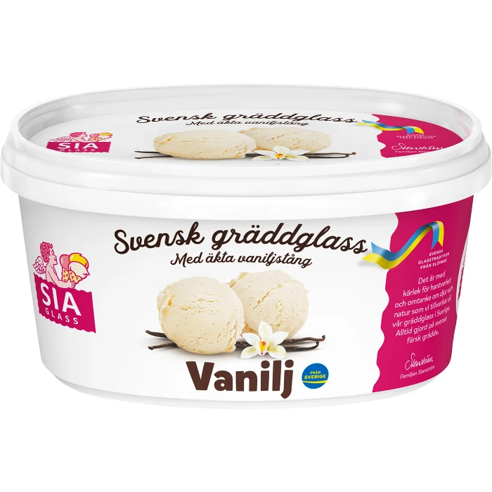 Gräddglass Vanilj 500ml SIA Glass