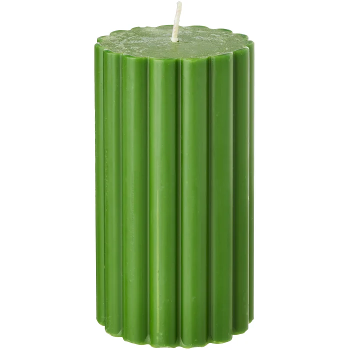 Blockljus rapsolja grön H12cm ICA