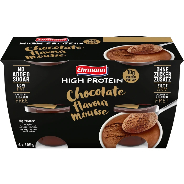 Dessert Proteinmousse Choklad 4-p 400g Ehrmann