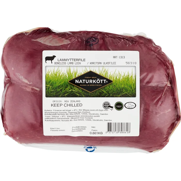 Lammytterfilé Färsk putsad ca 700g Naturkött
