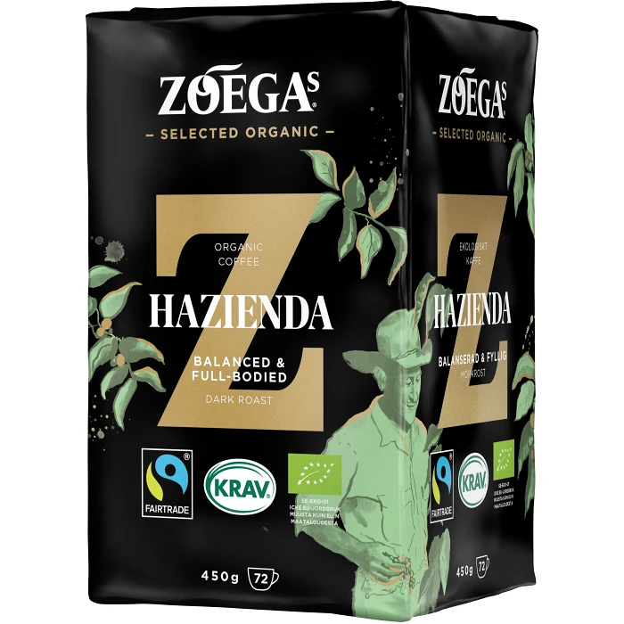 Bryggkaffe Hazienda 450g KRAV Zoegas