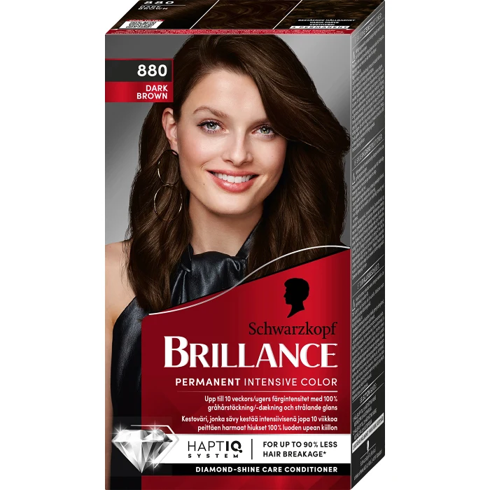 880 Mörkbrun Hårfärg 1-p Brilliance Schwarzkopf