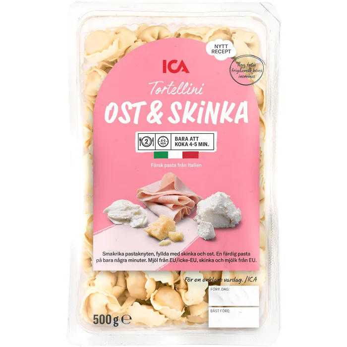 Pasta Tortellini Ost & Skinka Färsk 500g ICA