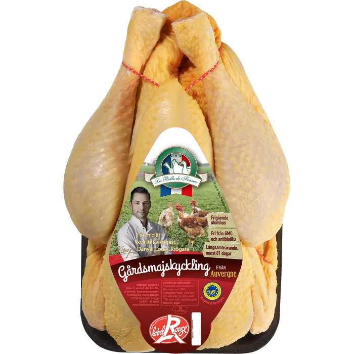 Gårdsmajskyckling hel färsk ca 1,5kg La belle de France