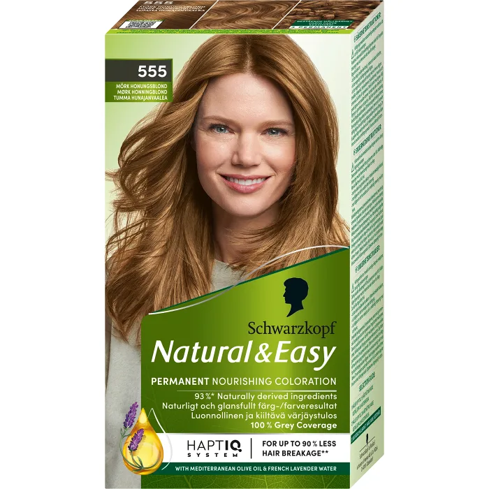 Hårfärg 555 Mörk Honungsblond 1-p Natural & Easy Schwartzkopf