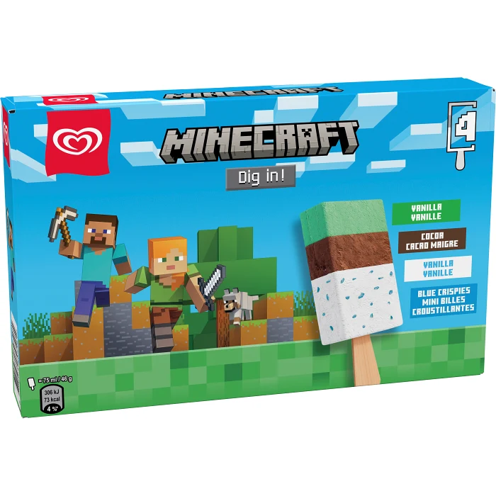 Glass Minecraft 4-p GB Glace